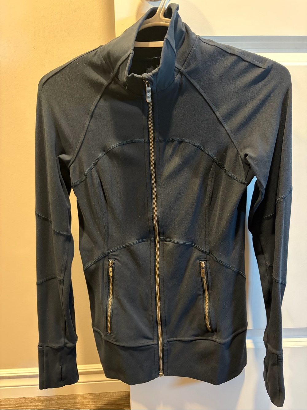 lululemon athletica Womens Navy Full-Zip Performance Jacket